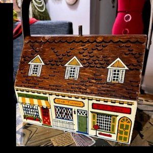 Novelty Wooden Box Purses